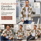 Chemise casual à carreaux en flanelle pour homme
