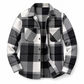 Chemise casual à carreaux en flanelle pour homme