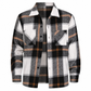 Chemise casual à carreaux en flanelle pour homme