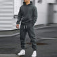 Ensemble 2 pièces à capuche et pantalon de survêtement décontractés pour homme