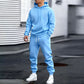 Ensemble 2 pièces à capuche et pantalon de survêtement décontractés pour homme