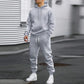 Ensemble 2 pièces à capuche et pantalon de survêtement décontractés pour homme