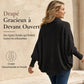 👜 -50 % sur toute la mode femme ! ✨Cardigan en maille femme à manches chauve-souris oversized, avec col châle ouvert, pour l'automne et l'hiver