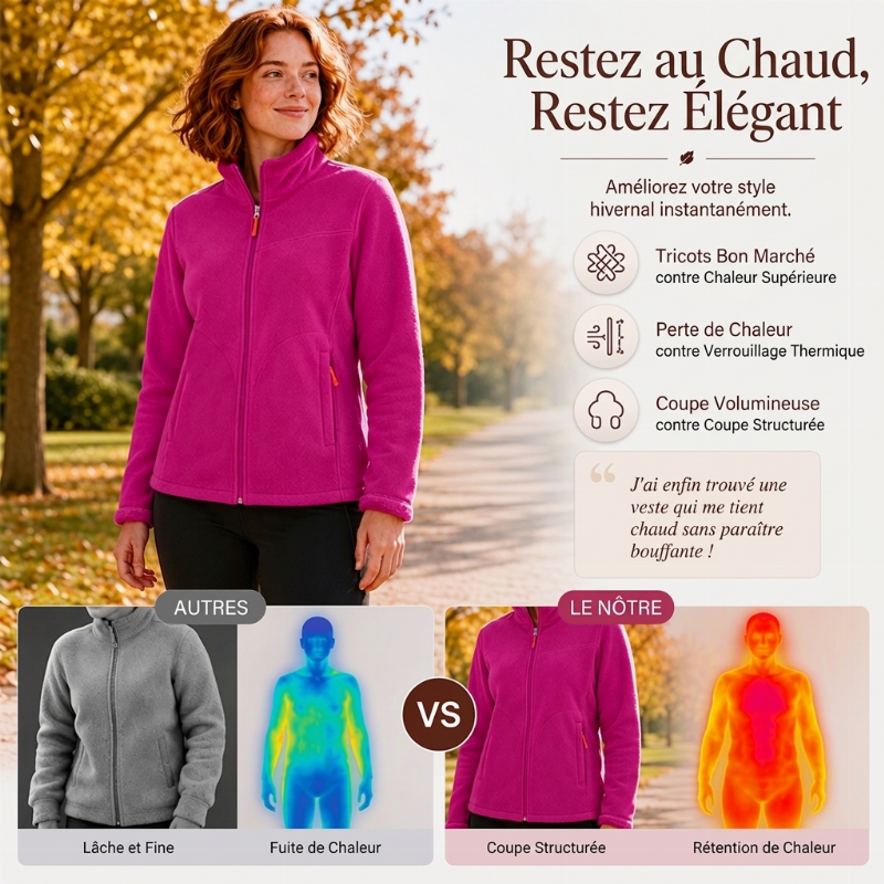 ⏳Liquidation totale⏳Veste thermique d'hiver douce pour femme