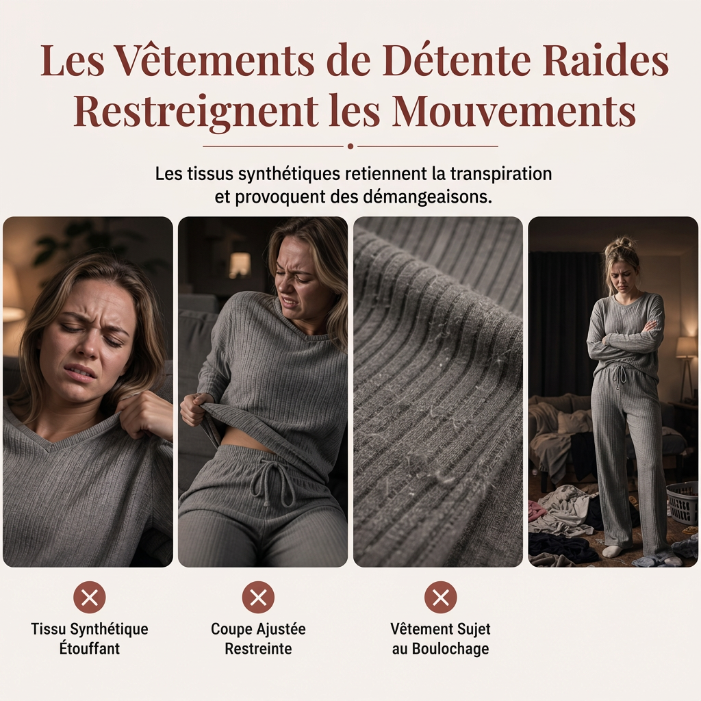 Ensemble de détente en maille décontracté pour femme