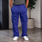 Pantalon cargo décontracté à cordon de serrage pour homme