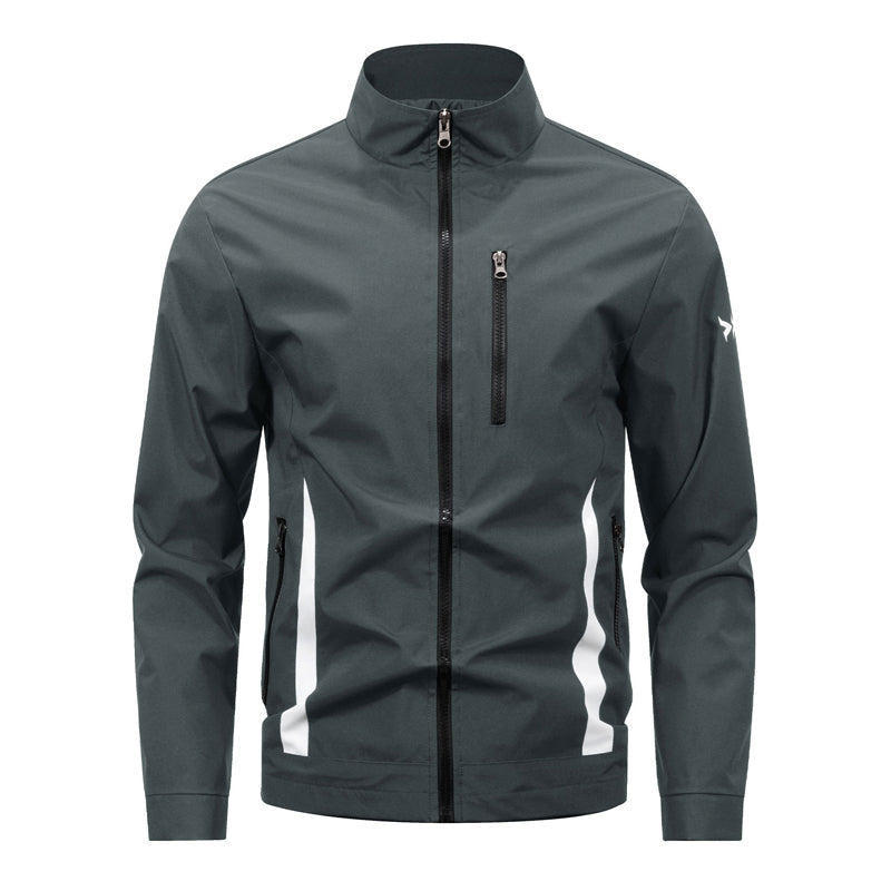 📢📢50 % DE RÉDUCTION !! ⏰Veste décontractée à col montant et fermeture éclair pour homme