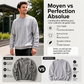 Pull en maille torsadée à col rond pour homme