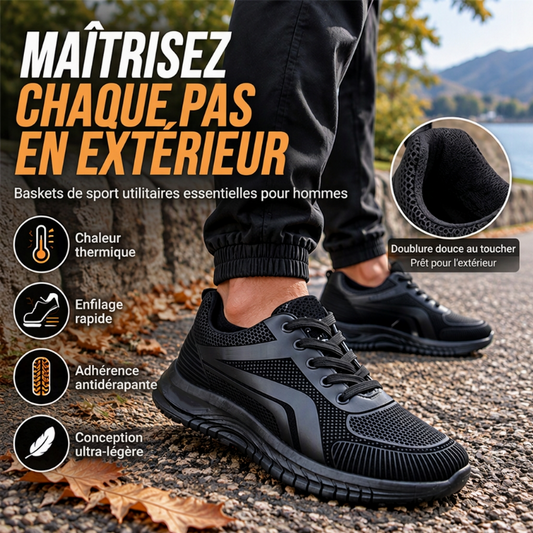 Chaussures thermiques respirantes et antidérapantes pour hommes