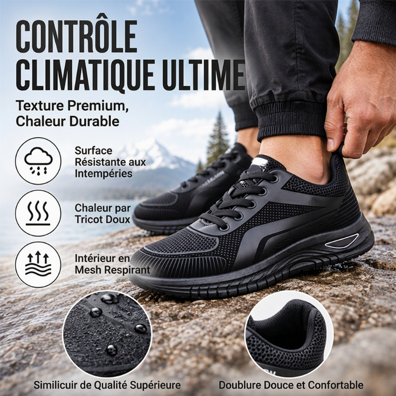 Chaussures thermiques respirantes et antidérapantes pour hommes