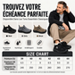 Chaussures de marche pour hommes avec doublure en peluche d'hiver