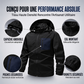 🔥 50% de réduction 🔥Blouson Coupe-Vent Extérieur pour Homme avec Capuche Amovible
