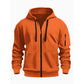 Veste à capuche thermique décontractée pour homme