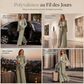 Ensemble deux pièces élégant avec blazer cintré et pantalon large décontracté