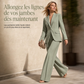 Ensemble deux pièces élégant avec blazer cintré et pantalon large décontracté