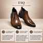 Bottines Chelsea en cuir pour hommes