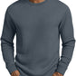 Sweat-shirt décontracté pour homme, coupe ajustée, col rond et manches longues
