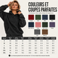 Sweat à capuche oversize unisexe à délavage acide, style décontracté
