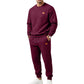 Ensemble de sport décontracté pour hommes en jacquard texturé