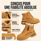 Bottes d'hiver antidérapantes et doublures chaudes pour hommes