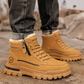 Bottes d'hiver antidérapantes et doublures chaudes pour hommes