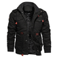 Veste d'hiver thermique pour hommes avec capuche amovible