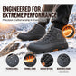 Bottes de neige chaudes pour hommes à doublure pelucheuse