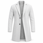 Trench-coat classique pour homme à boutonnage simple, coupe décontractée d'affaires, coupe-vent haut de gamme.