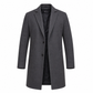 Trench-coat classique pour homme à boutonnage simple, coupe décontractée d'affaires, coupe-vent haut de gamme.