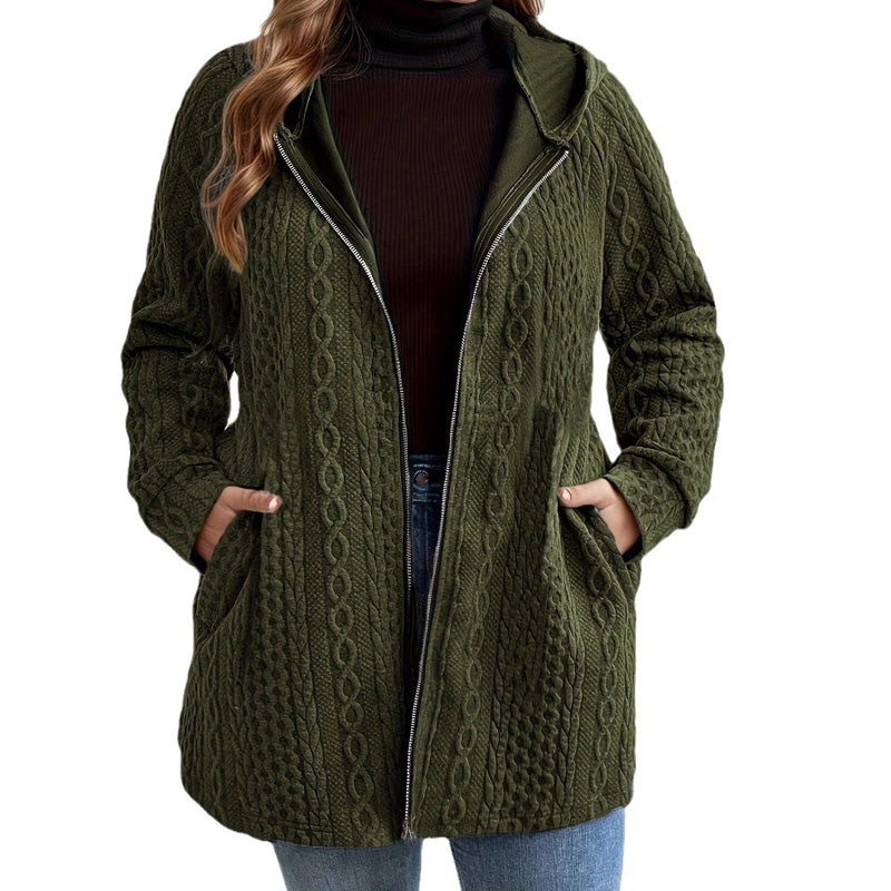 📢60% DE RÉDUCTION ! ⏳⏰ Veste Ample à Capuche avec Tissage Texturé – Confort Ultra-Doux, Coupe Flatteuse & Style Élégant en 5 Couleurs ⚡