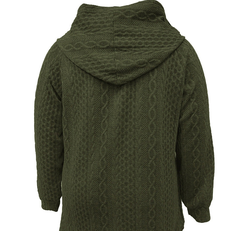 📢60% DE RÉDUCTION ! ⏳⏰ Veste Ample à Capuche avec Tissage Texturé – Confort Ultra-Doux, Coupe Flatteuse & Style Élégant en 5 Couleurs ⚡