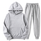 Ensemble de survêtement à capuche et pantalon long à imprimé lettres pour hommes, coupe ample