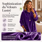 Sweat à capuche en velours pour femme
