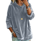 Sweat à capuche en velours pour femme