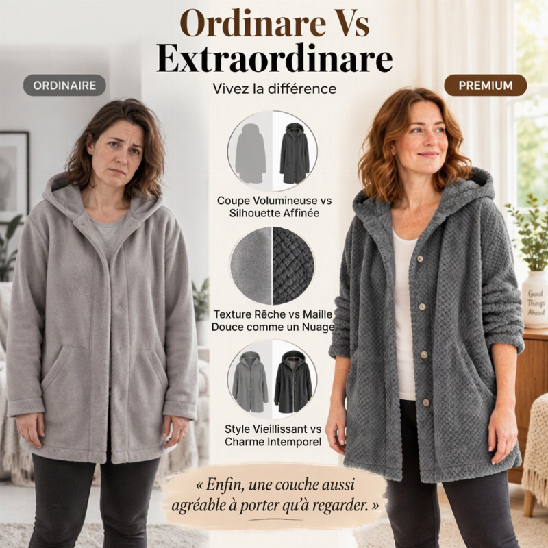 Veste thermique d'hiver mi-longue pour femme