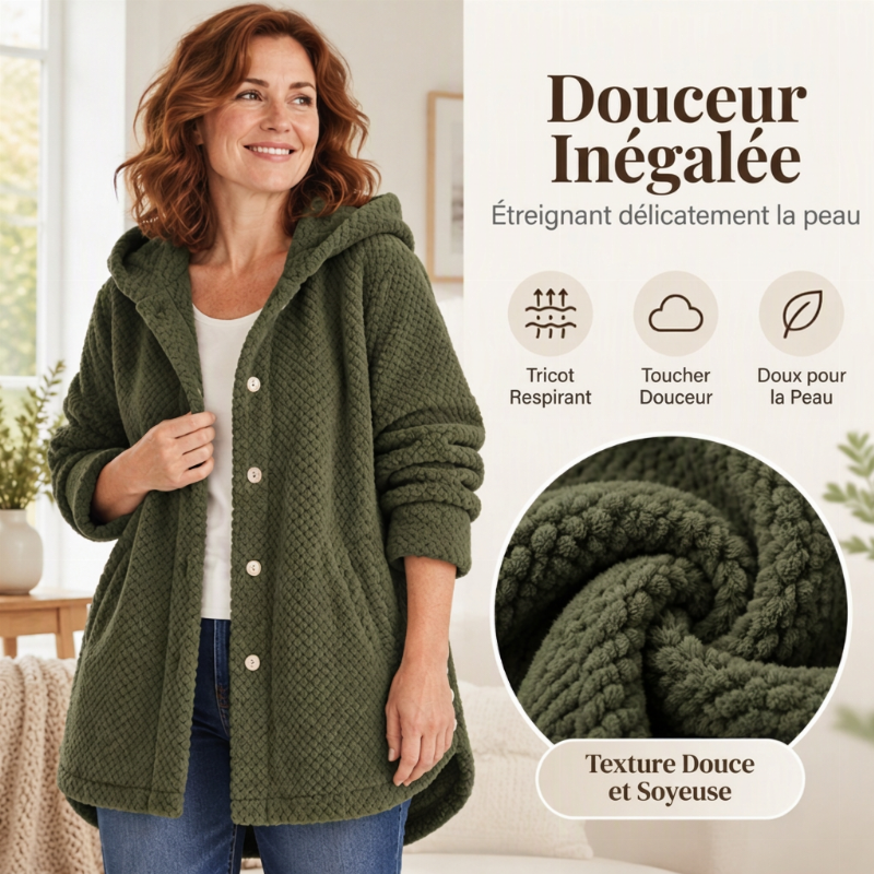 Veste thermique d'hiver mi-longue pour femme
