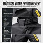 Veste d'extérieur coupe-vent à blocs de couleurs pour homme