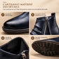 Bottes Chelsea vintage pour homme, bottes occidentales à bout rond avec fermeture éclair, style décontracté
