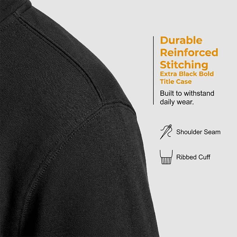 Liquidation totale : -50 % avant rupture de stock ⏳Sweat-shirt haut de gamme à col zippé