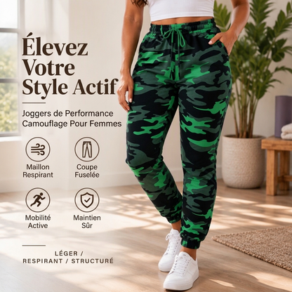 ✨ Joggers cargo pour femme, décontractés et à motif camouflage : faciles à porter au quotidien