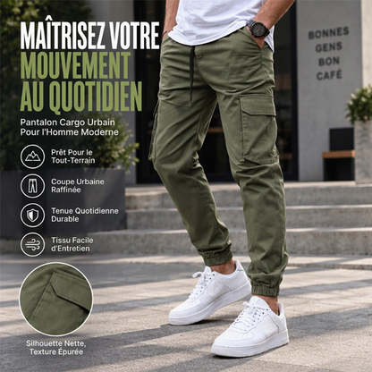 ✨ Pantalon cargo décontracté pour homme, avec cordon de serrage : facile à porter en extérieur 👖