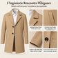 Trench-coat classique homme à simple boutonnage