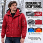 ✨ Veste d’hiver décontractée pour homme, capuche en fausse fourrure : facile à porter au quotidien 🧥