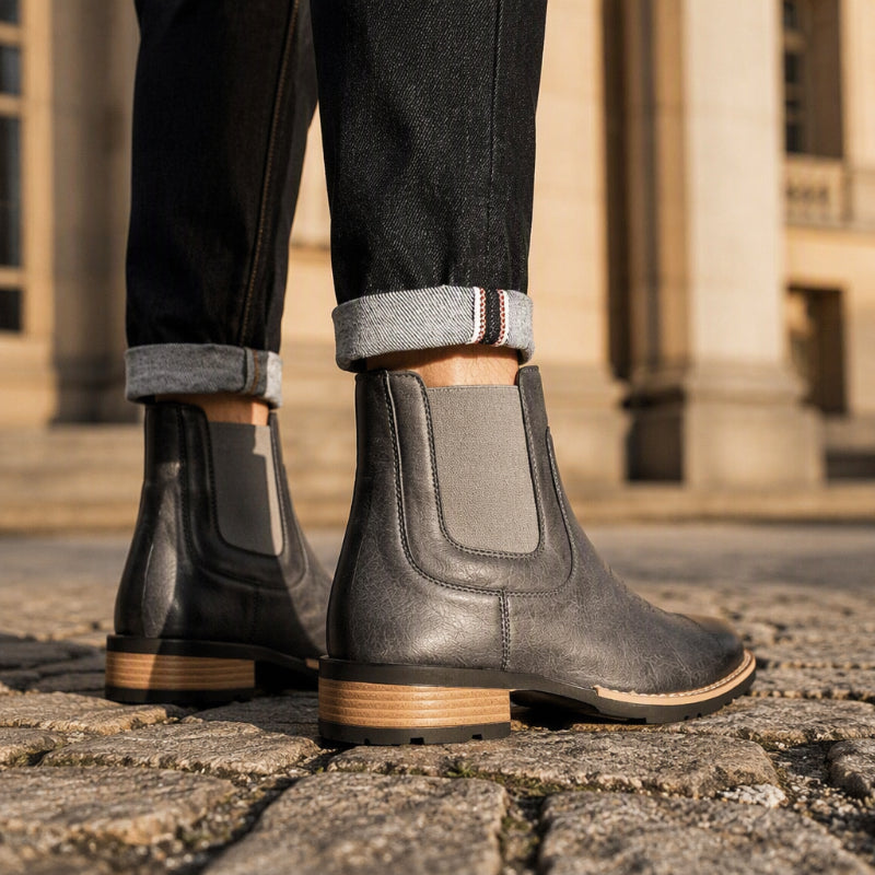 Bottes Chelsea Vintage À Enfiler Pour Homme
