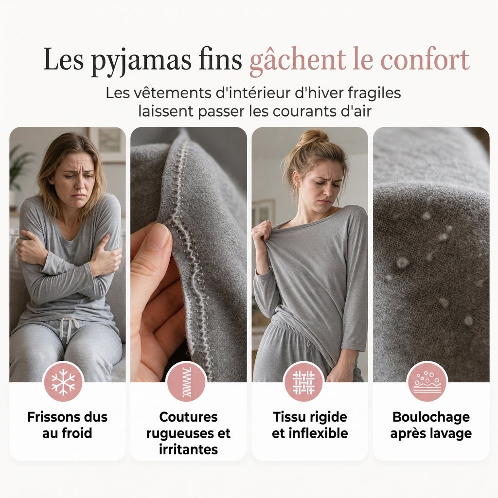 ❄️Ensemble de détente 2 pièces en tissu pelucheux pour femme, sweat à capuche et pantalon