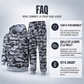 Ensemble à capuche et pantalon camouflage pour homme avec doublure en peluche
