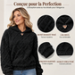 Robe à capuche en peluche jacquard à motifs de losanges pour femmes