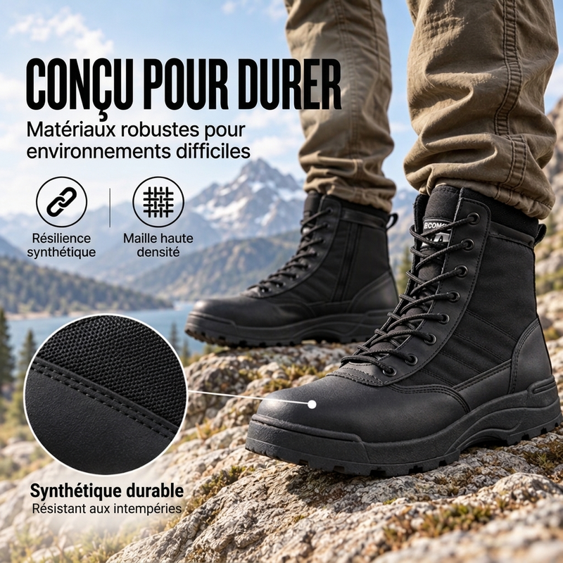 Bottes de combat tactiques hautes en plein air pour hommes et femmes