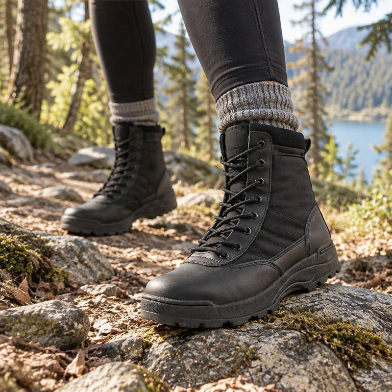 Bottes de combat tactiques hautes en plein air pour hommes et femmes