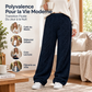 Pantalon de détente large texturé en peluche pour femme